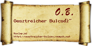 Oesztreicher Bulcsú névjegykártya